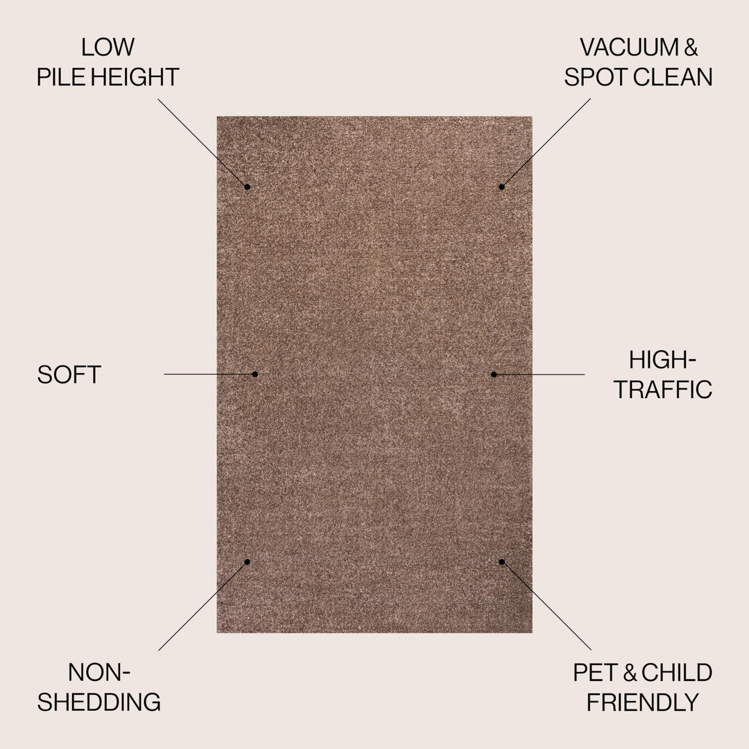 JONATHAN Y Tumbling Solid Low-Pile Area Rug