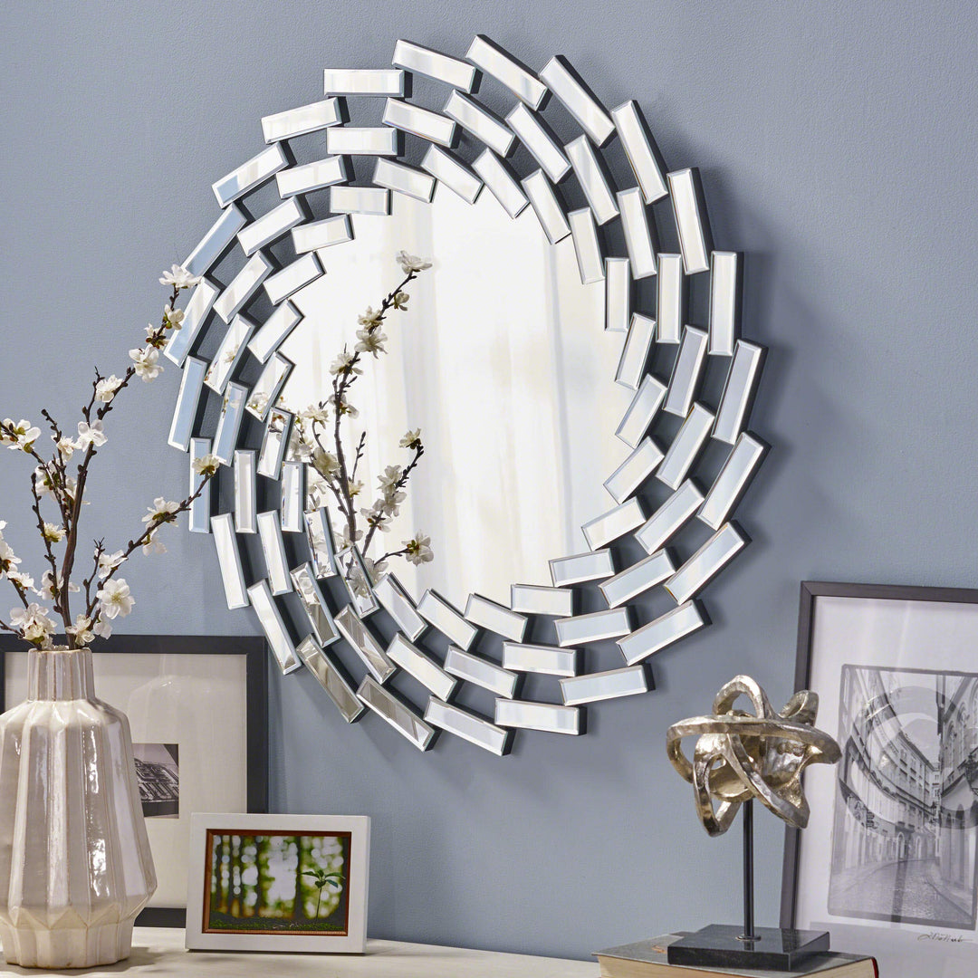 Christopher Knight Home Lileas Glam Wall Mirror Clear - Diamond Home USA