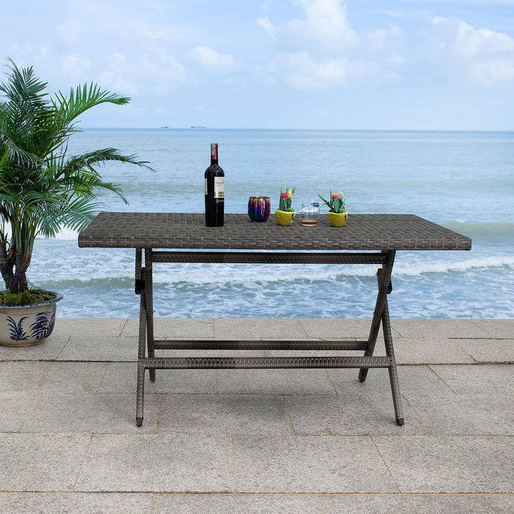 Safavieh PAT7503A Outdoor Collection Akita Rectangle Folding Table