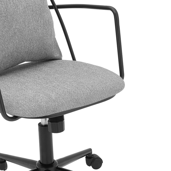 npd furniture and more Edison KD Fabric Office Chair Gray Grey - Diamond Home USA