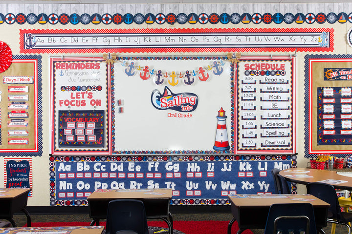 Teacher Created Resources Sailing Into… Bulletin Board Display Set - Diamond Home USA