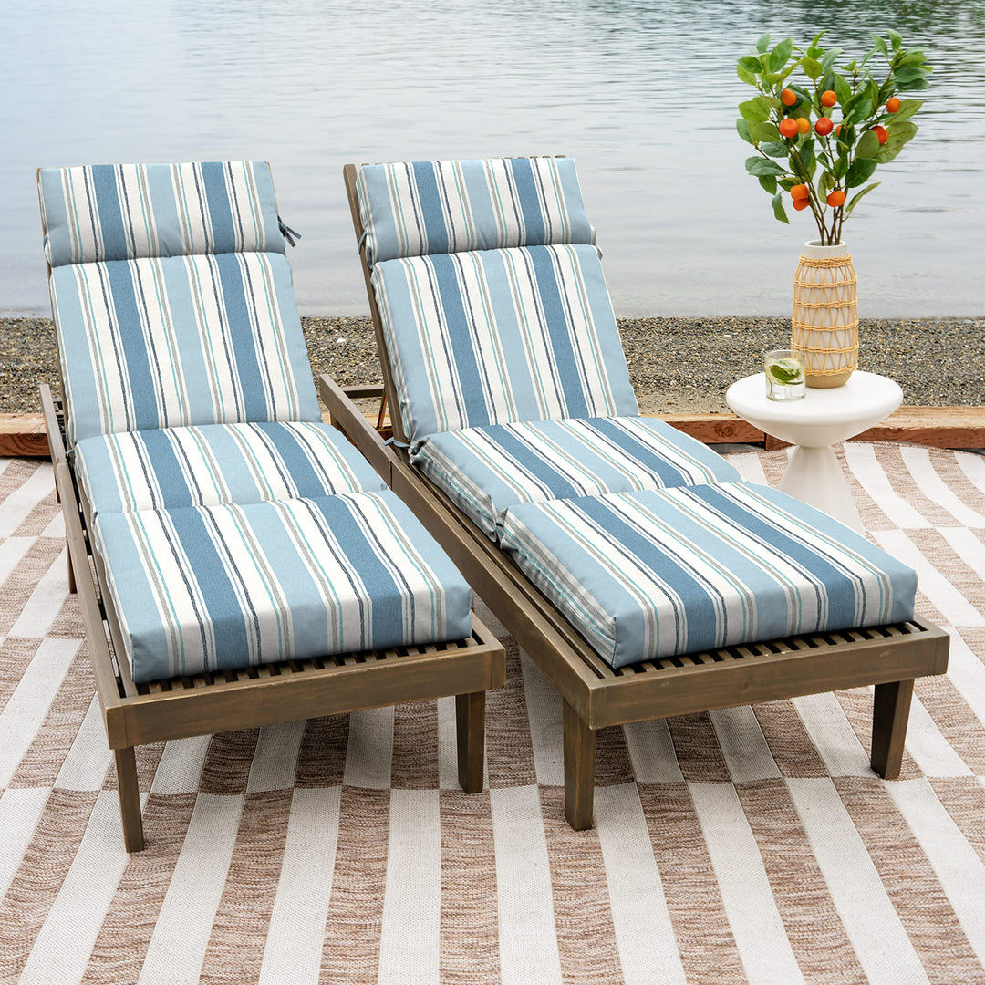 Arden Selections Outdoor Chaise Cushion 1 x 7 Rain-Proof Fade Resistant 7 x - Diamond Home USA