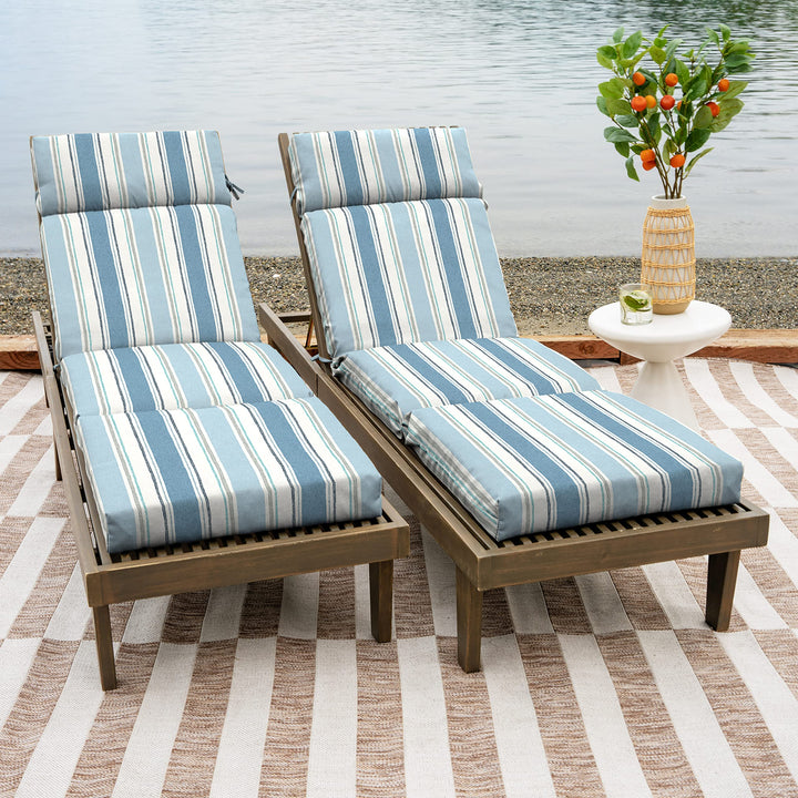 Arden Selections Outdoor Chaise Cushion 1 x 7 Rain-Proof Fade Resistant 7 x - Diamond Home USA