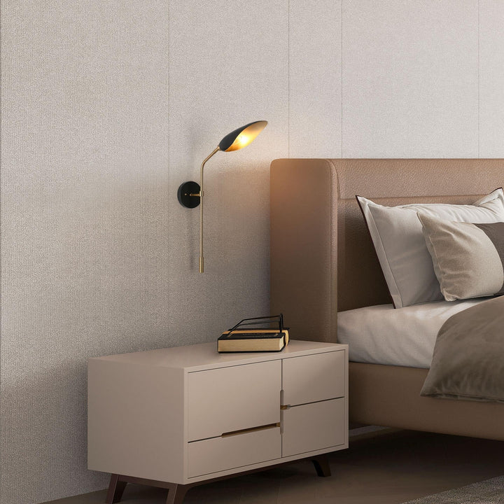 1-light Modern Mini Black Gold Wall Sconces Metal Bathroom Vanity Lights 4.7 X - Diamond Home USA