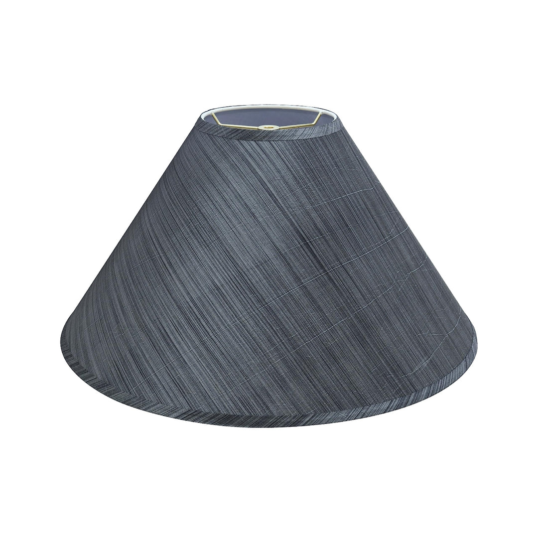 Aspen Creative 32203A Empire Spider Lamp Shade Grey & Black 6" Top x 19"