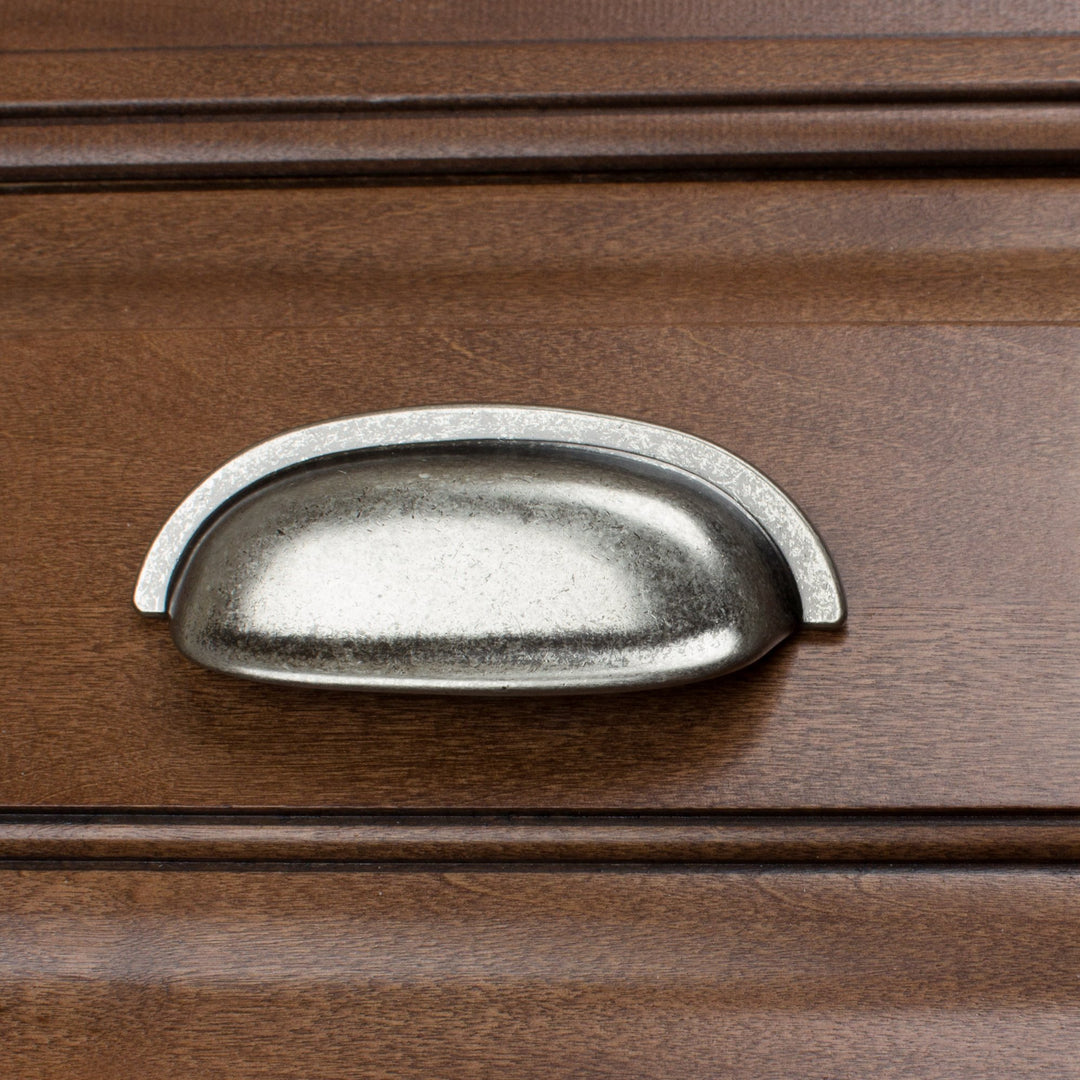 GlideRite Hardware 4081-WN-10 Classic Bin Cabinet Hardware Pull Small - Diamond Home USA