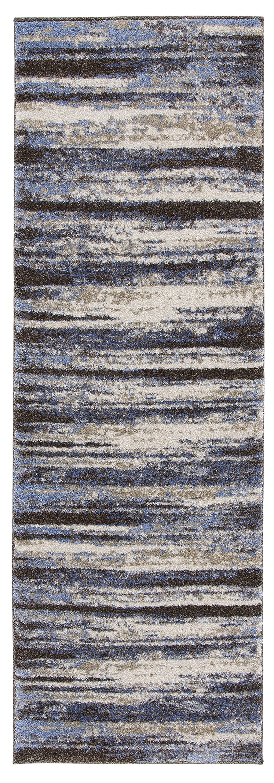 SAFAVIEH Retro Collection Runner Rug - 2'3" x 7' Cream & Blue Modern Abstract - Diamond Home USA
