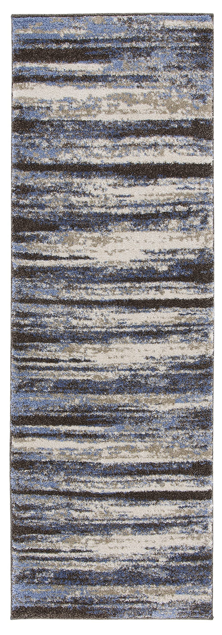 SAFAVIEH Retro Collection Runner Rug - 2'3" x 7' Cream & Blue Modern Abstract - Diamond Home USA