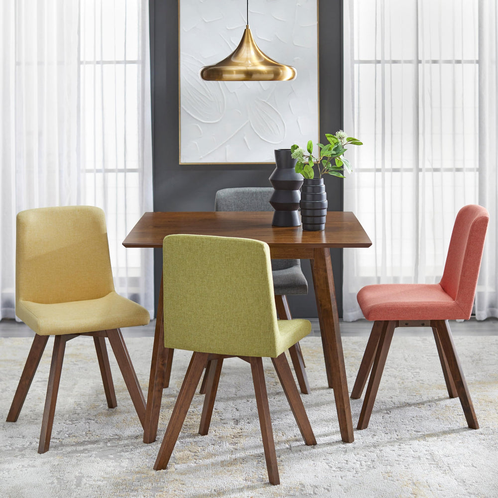 Solid Wood Dining Chairs (Set of 4) Multi Color Bohemian Eclectic Mid-Century - Diamond Home USA