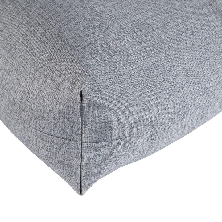 Gray 22-inch X 44-inch Outdoor High Back Chair Cushion Grey Solid Casual - Diamond Home USA