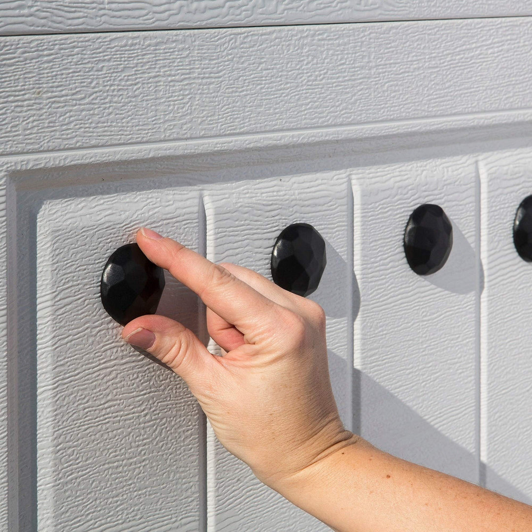 Hardware Magnetic Garage Door Set (8 Piece) - Black Matte - Diamond Home USA