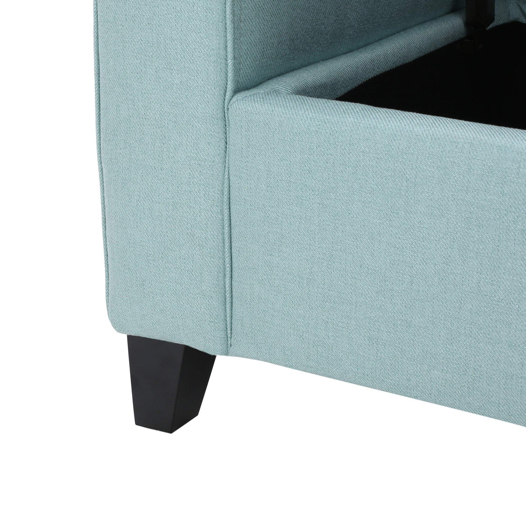 Christopher Knight Home Danbury Armed Fabric Storage Bench Dark
