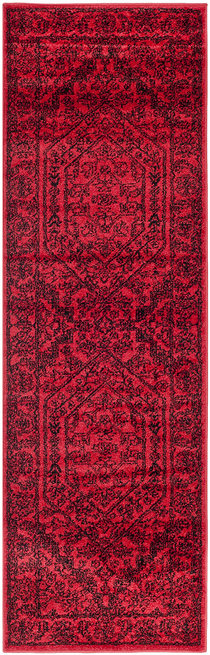 SAFAVIEH Adirondack Collection Runner Rug - 2'6" x 16' Red & Black Oriental - Diamond Home USA