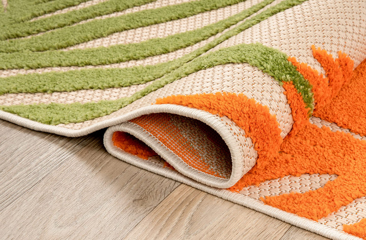 Rugshop Lucca Contemporary Floral Indoor/Outdoor Area Rug