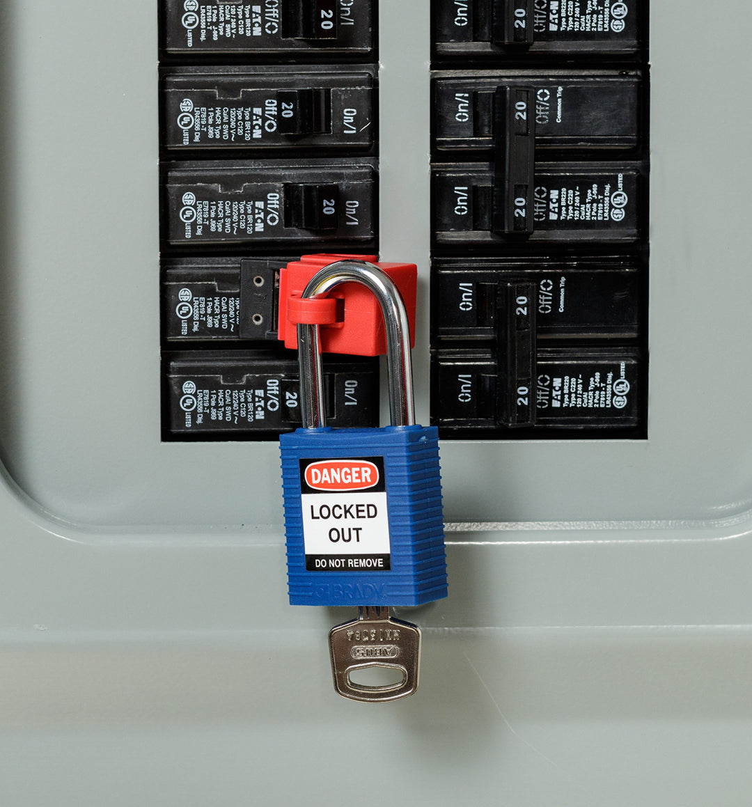 Brady 123146 Compact Lock Personal Kit Blue - Diamond Home USA