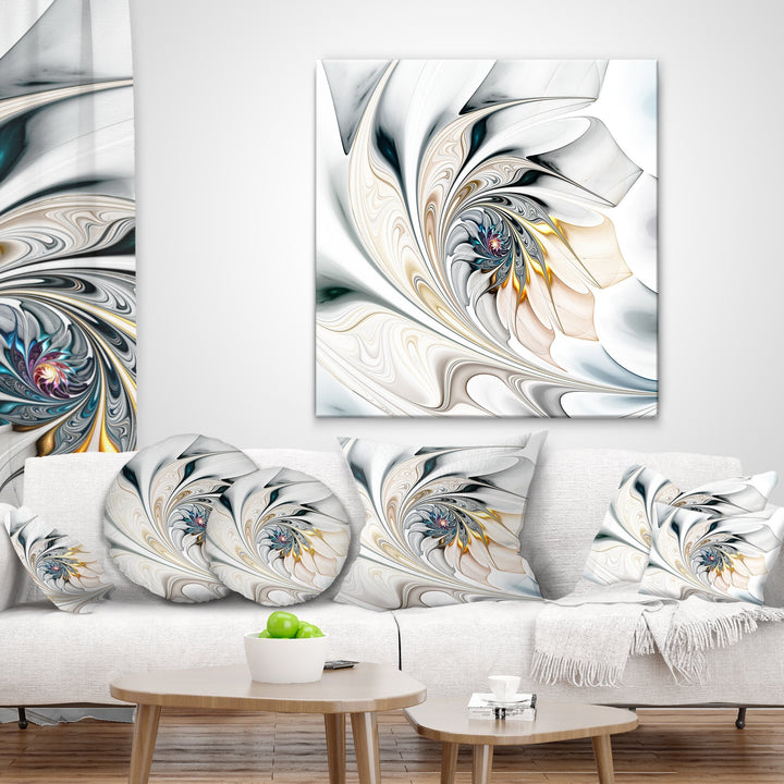 Designart Stained Glass Art' Floral Throw Living Room Sofa High Quality