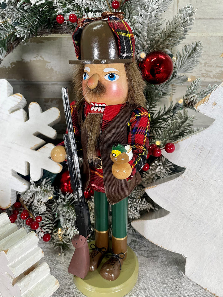 Santa's Workshop 70650 Duck Hunter Nutcracker 14" - Diamond Home USA