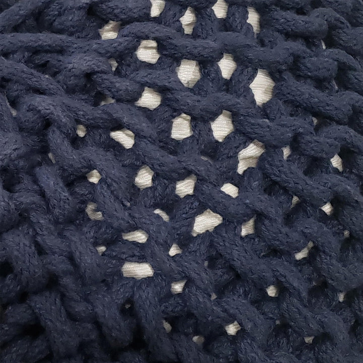 Christopher Knight Home Nahunta Pouf Navy Blue - Diamond Home USA