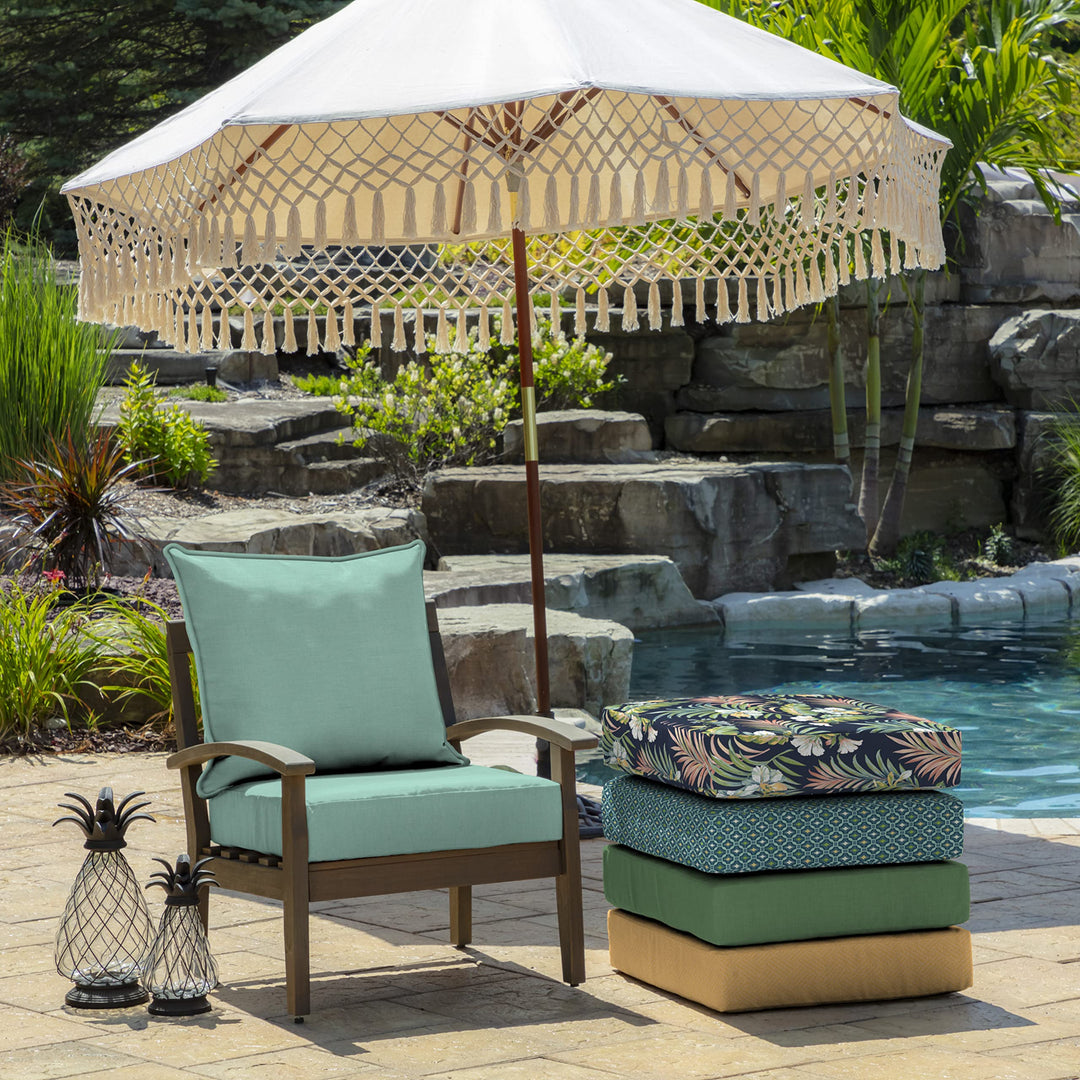Arden lections Outdoor Deep at t 24 x 24 Rain-Proof Fade Resistant Deep - Diamond Home USA