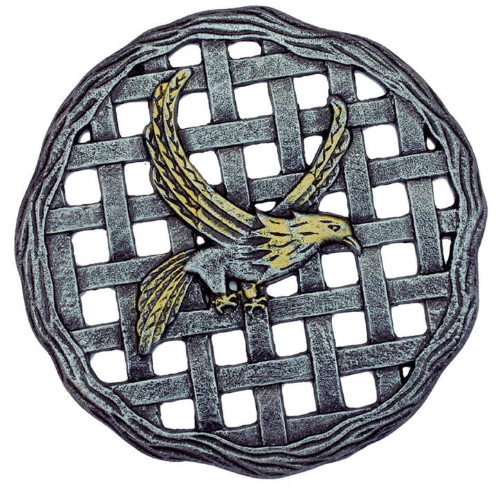 Oakland Living Corporation Premium Cast Aluminum Stepping Stone Eagle Brown Brown/Black - Diamond Home USA