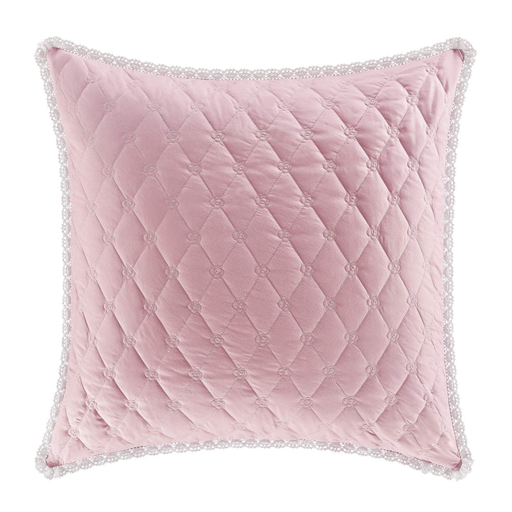 Rosemary Euro Sham Pink Floral Country Farmhouse Vintage Polyester Single