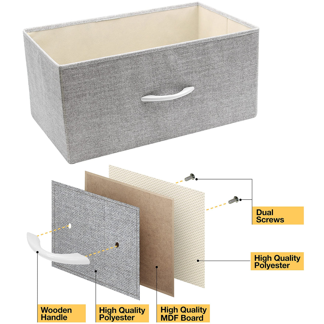 Dresser W/ 8 Drawers Furniture Storage Chest for Clothing Organization White - Diamond Home USA