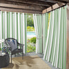 Sun Zero Valencia Cabana Stripe Indoor/Outdoor UV Protectant Energy Efficient 54" x 108" - Spa Green