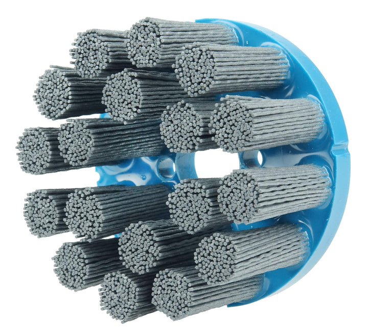 Weiler 85798 3-1/2" Nylox Disc Brush Crimped Filament 040/80SC Fill 7/8" Arbor