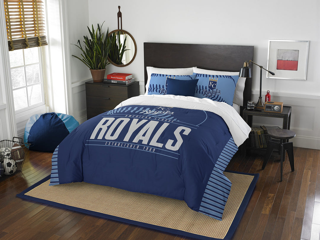 The Northwest Company MLB Kansas City Royals Comforter and Sham Set Full/Queen