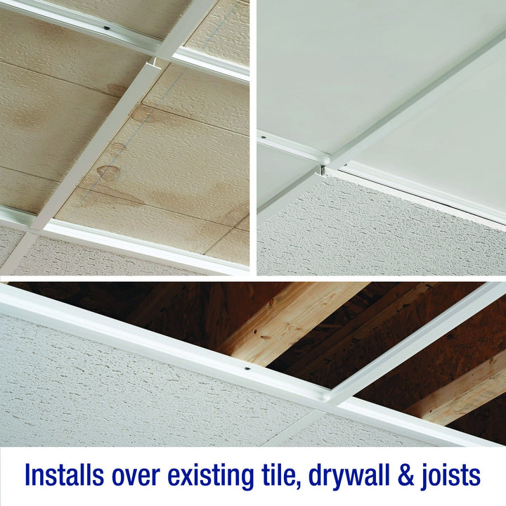 CeilingMAX 100 sq. ft. Polished Copper Surface Mount Grid Kit - Diamond Home USA