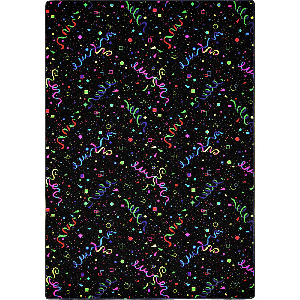Joy Carpets Fluorescent Celebration 12' x 6' Area Rug - Diamond Home USA