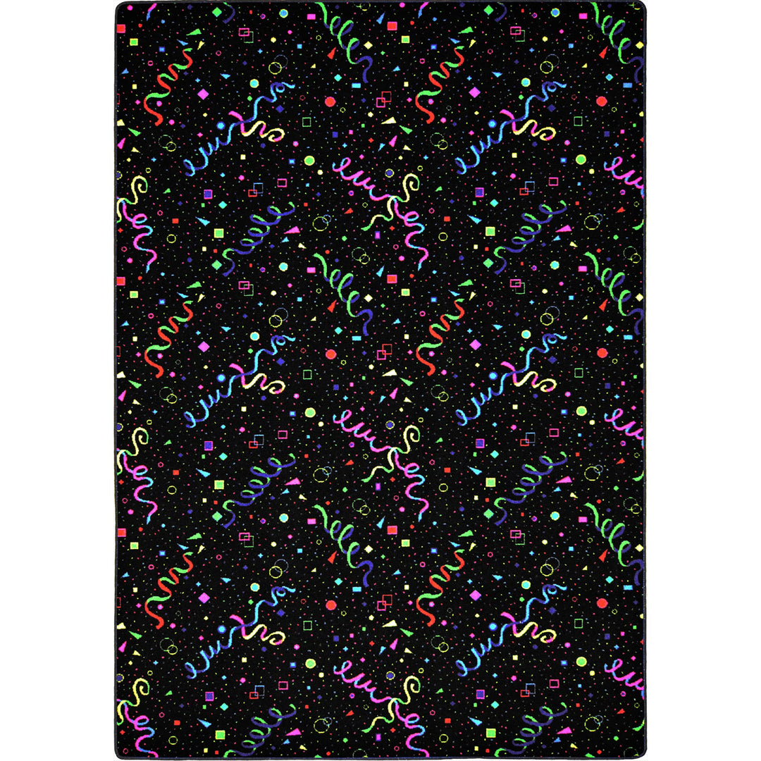 Joy Carpets Fluorescent Celebration 12' x 6' Area Rug - Diamond Home USA