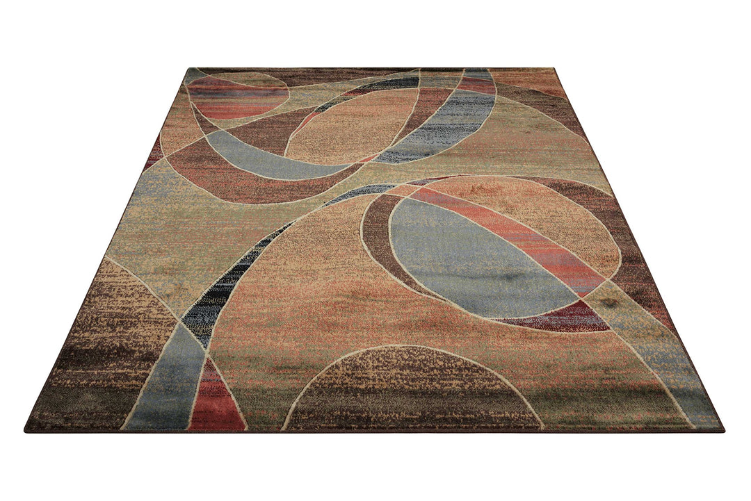 Nourison Expressions Multicolor Rectangle Area Rug 5-Feet 3-Inches by 7-Feet - Diamond Home USA