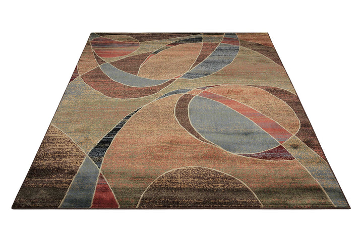 Nourison Expressions Multicolor Rectangle Area Rug 5-Feet 3-Inches by 7-Feet - Diamond Home USA