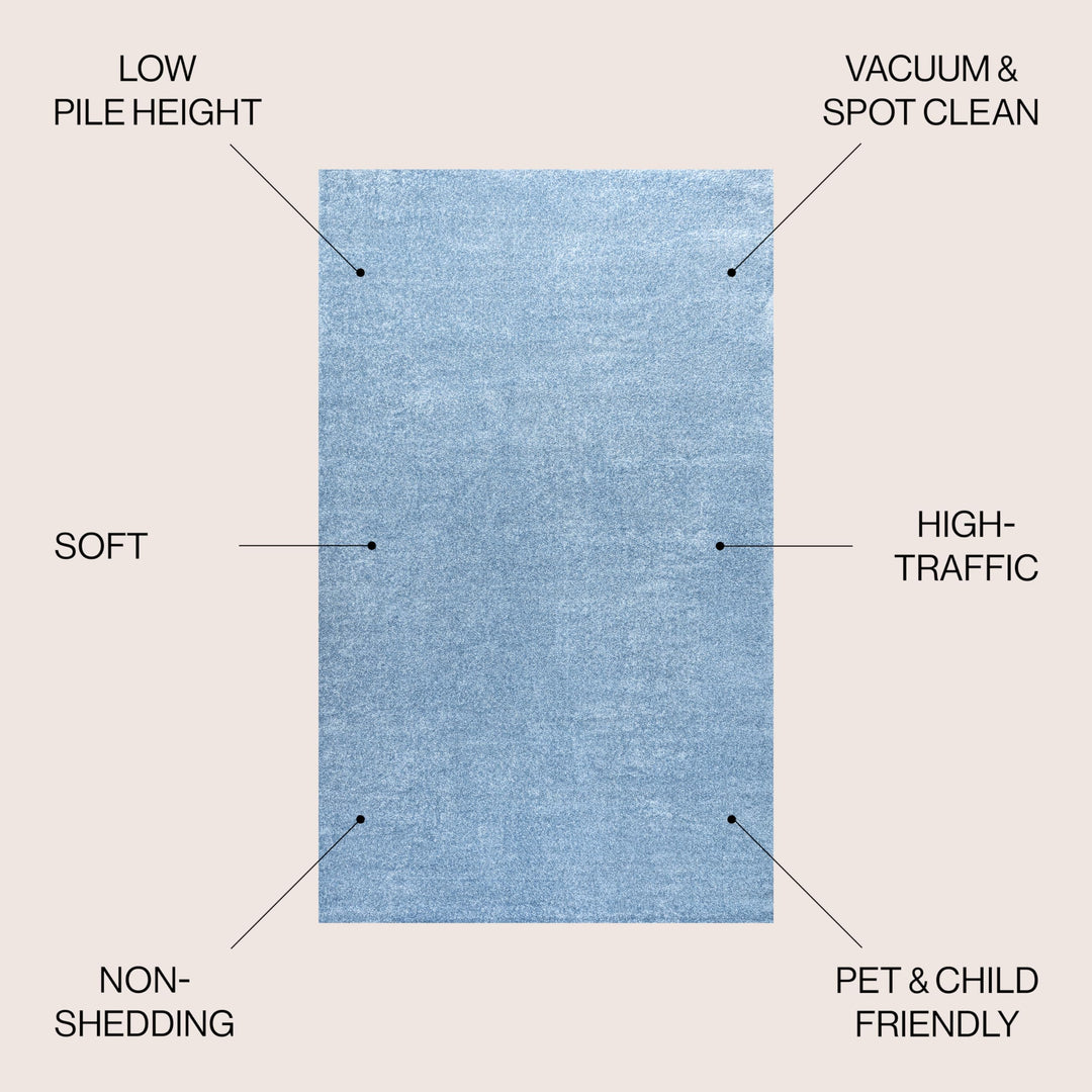 JONATHAN Y Tumbling Solid Low-Pile Area Rug