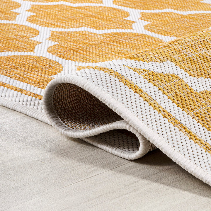 JONATHAN Y Zinnia Moroccan Trellis Textured Weave Indoor/Outdoor Area Rug