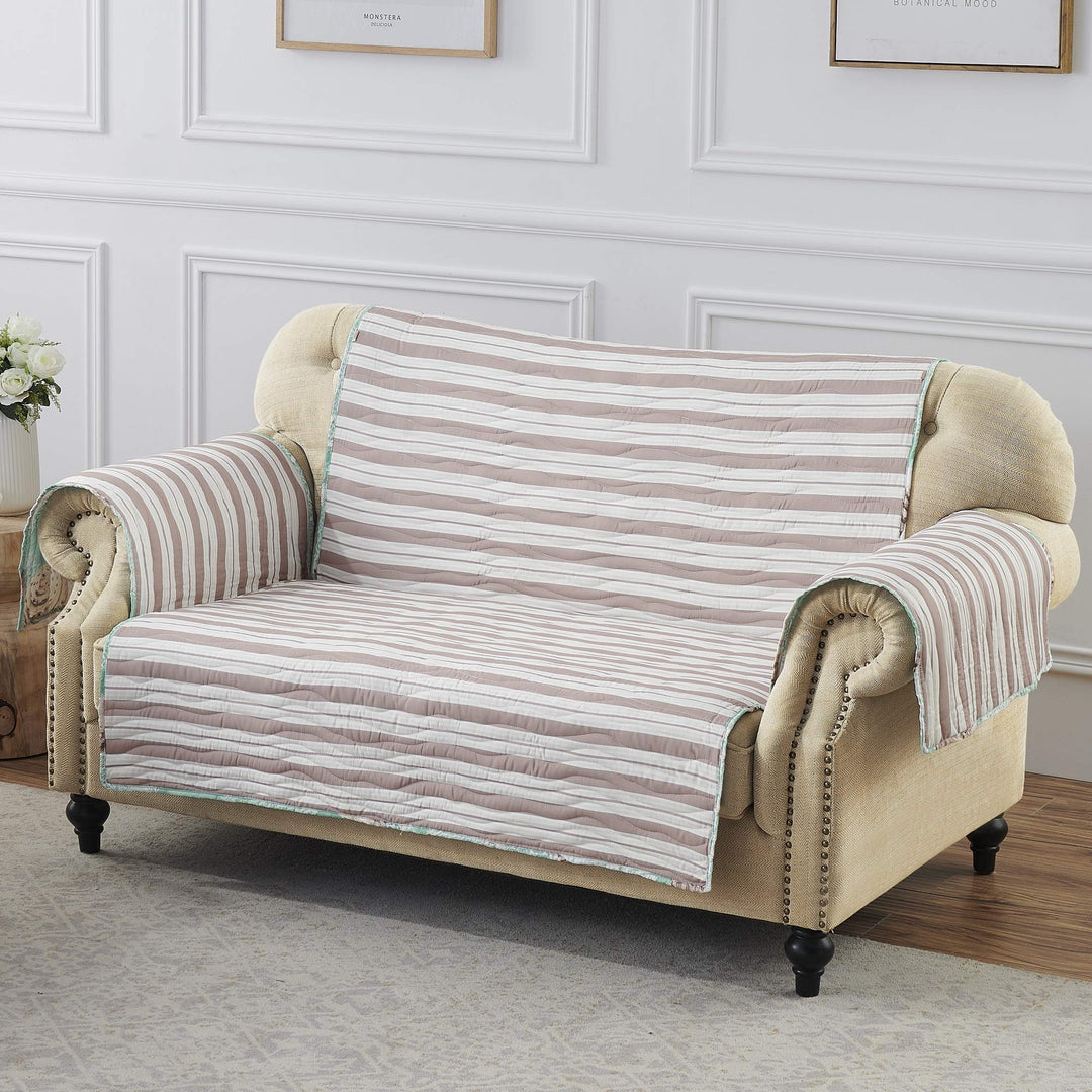 Barefoot Bungalow Ocean Reversible Slipcover Furniture Protector Loveseat - Diamond Home USA