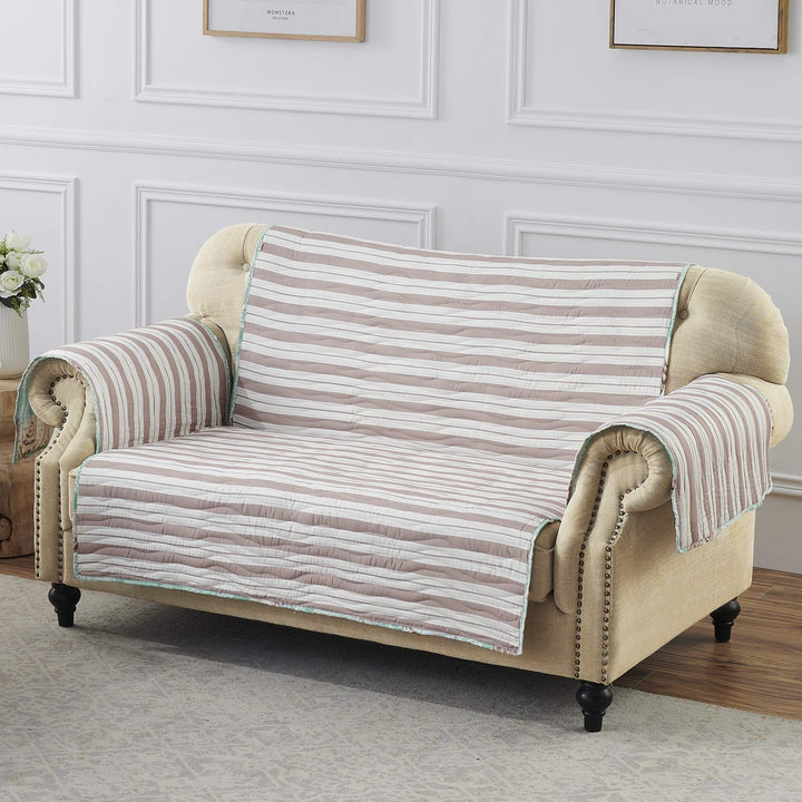 Barefoot Bungalow Ocean Reversible Slipcover Furniture Protector Loveseat - Diamond Home USA