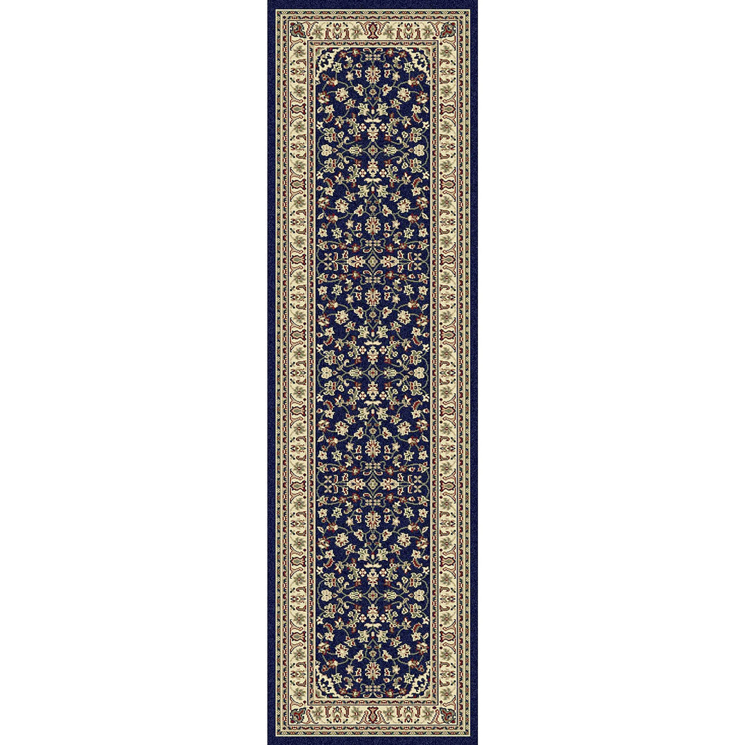 Formal Flower Oriental Runner Rug Polypropylene Traditional