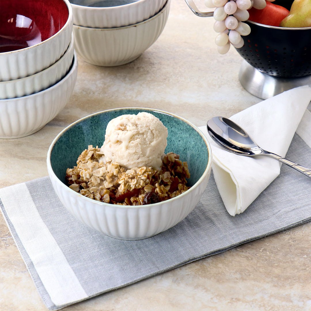 Gibson Laurie Gates Sierra 6 Piece 6.3 Inch Stoneware Bowl Set in Assorted - Diamond Home USA