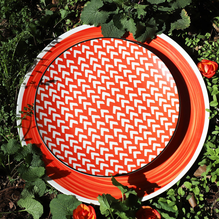 Euro Ceramica Simpatico 16 Piece Stoneware Dinnerware Set ; Opulent Orange - Diamond Home USA