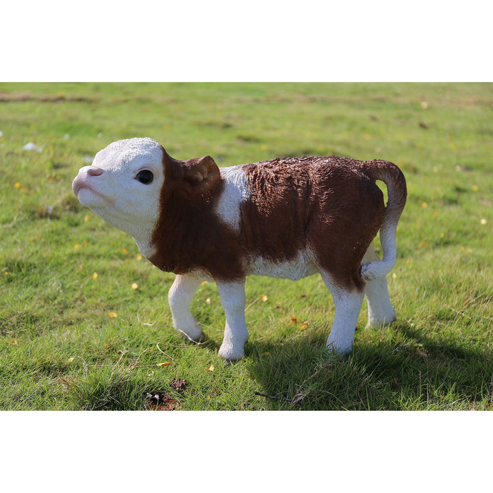 Standing Cow Statue Polyresin - Diamond Home USA