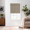 ECLIPSE Bamboo Roman Shades for Windows 72 in Wide x 72 in Long Semi-Privacy 72x72 - Natural/Black