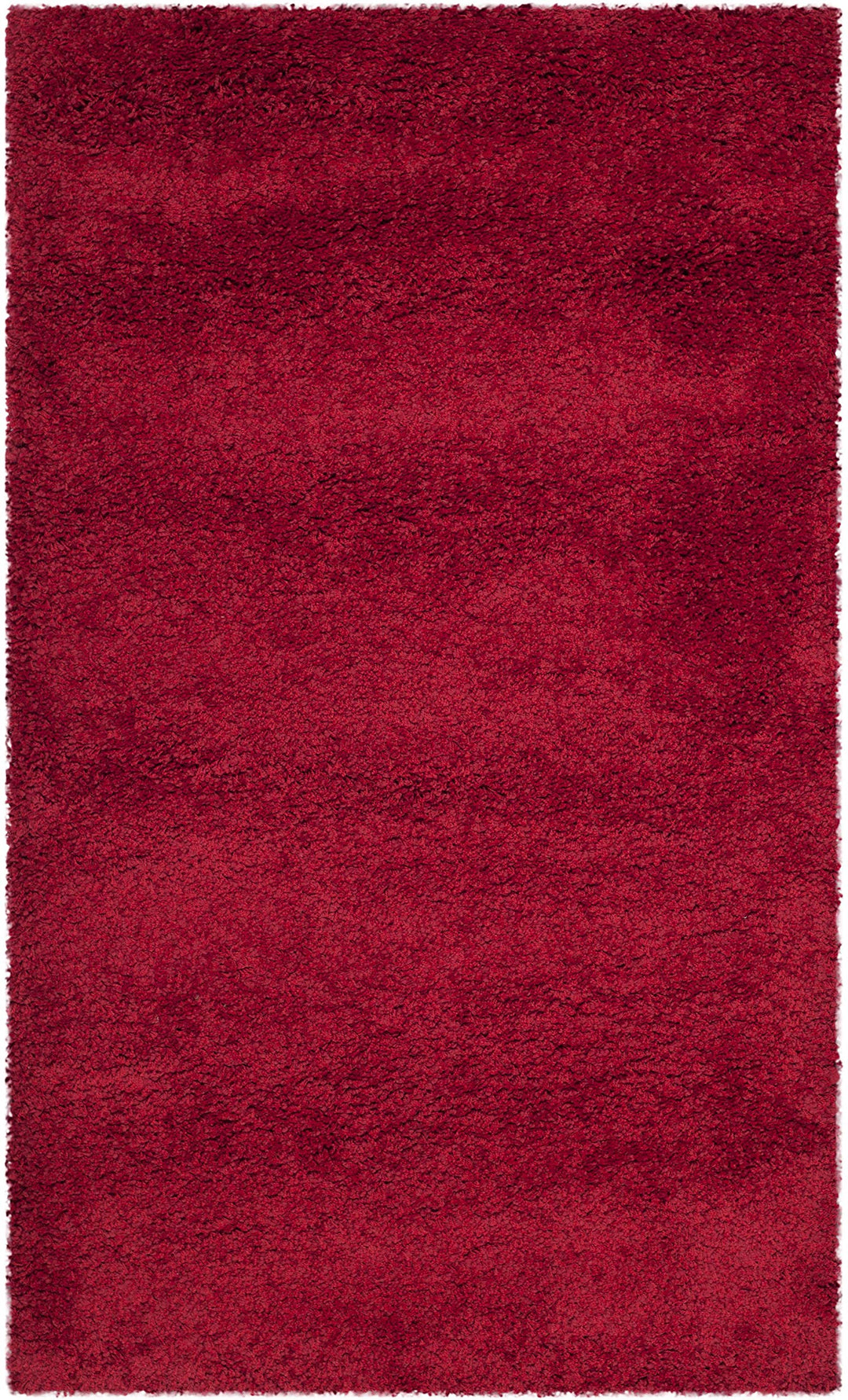 SAFAVIEH Milan Shag Collection Accent Rug - 3' x 5' Red Solid Design - Diamond Home USA