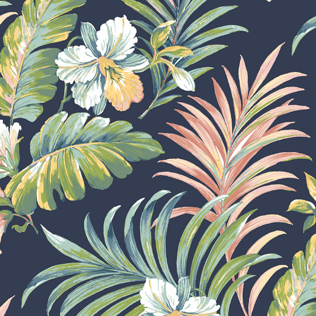 Arden Selections Modern Outdoor Chaise Cushion 21 x 46 Simone Blue Tropical - Diamond Home USA