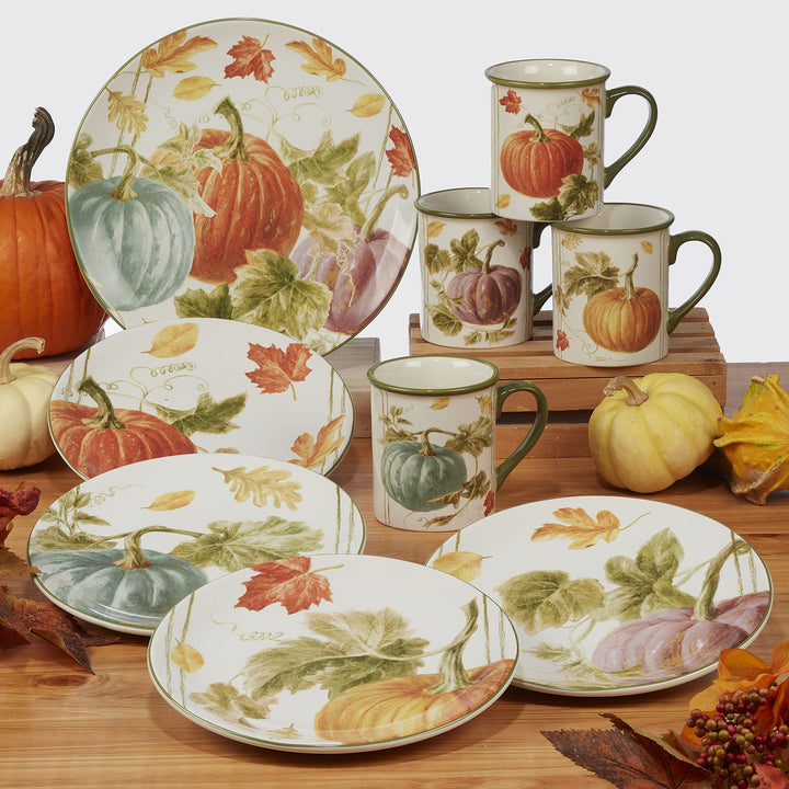 Certified International Autumn Harvest Oval Platter 16" x 12" Multicolor Large - Diamond Home USA