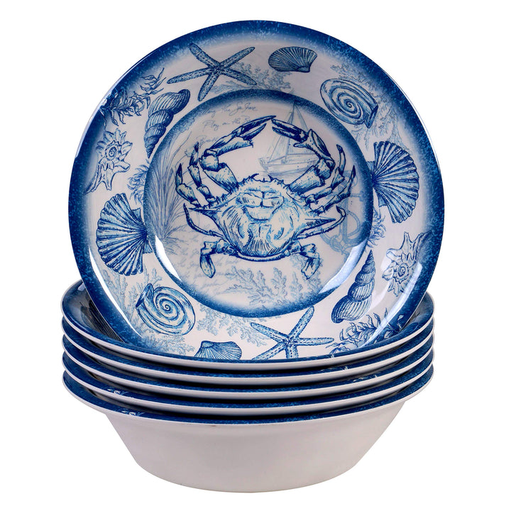 Certified International Oceanic 12 piece elamine Dinnerware Set Service for 4 - Diamond Home USA