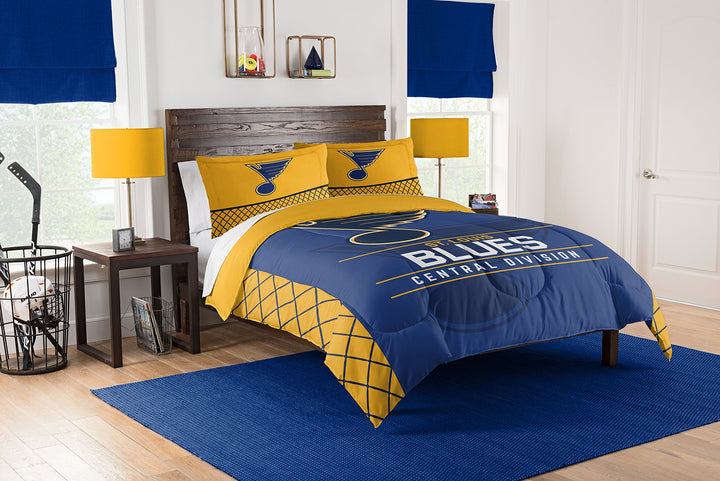 Northwest NHL St. Louis Blues Unisex-Adult Comforter and Sham Set Full/Queen