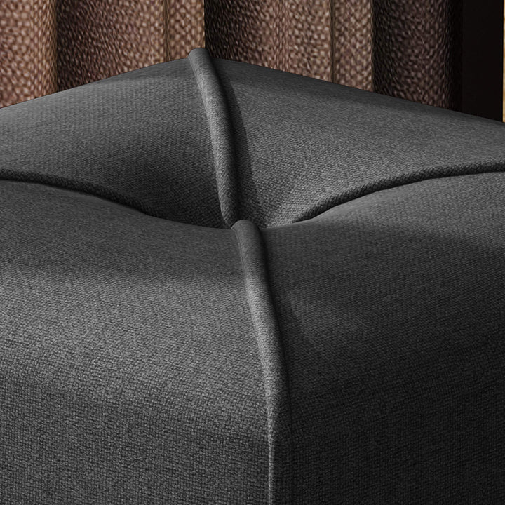 Christopher Knight Home Kenyon Fabric Square Ottoman Dark