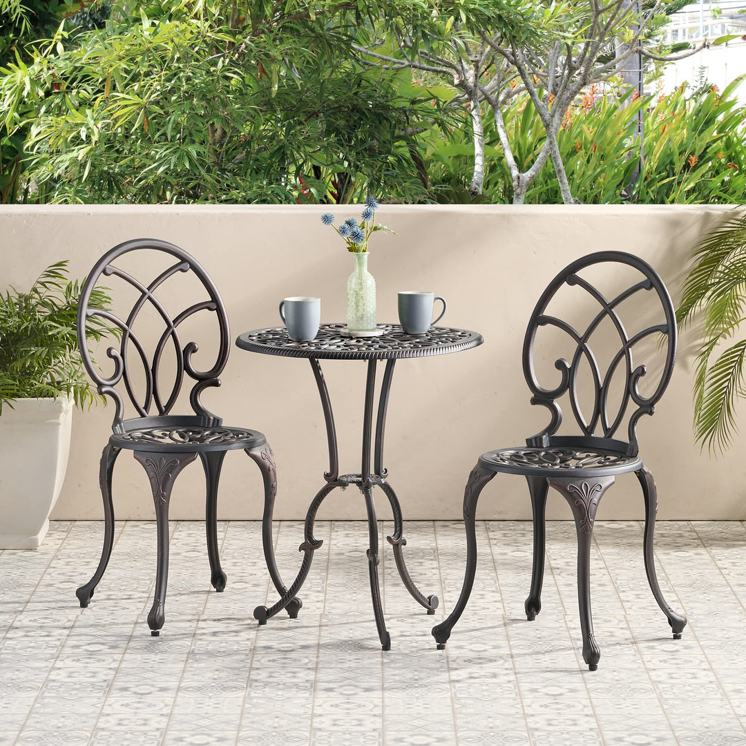 Best Selling Charleston Aluminum Copper Bistro Set - Diamond Home USA